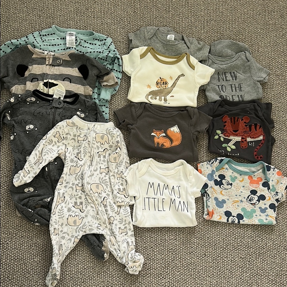 0-3 month baby boy 11 piece